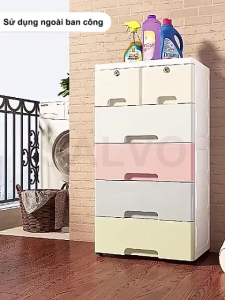 SALVO Lớn Tủ Ngăn Kéo Để Đồ Đa Năng  Tủ đựng Làm dày đồ nhiều tầng bằng PP Cực lớn Kệ Để Đồ Tiện Lợi