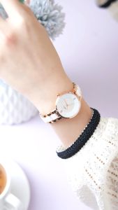 REBIRTH Jam Tangan Wanita Anti Air Original Korea Elegan Kuarsa Tali Keramik Jam Tangan Cewek