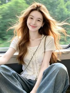 VKSOD | Faux Two-Piece Sweet Korean Style T-Shirt