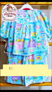 (Loại đẹp) Combo 3 bộ quần áo Tole lanh 2 da tay dài mềm mịn cho bé gái từ 5-17kg (hàng Việt Nam chất lượng)