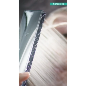 Hansgrohe Pulsify E ฝักบัวมือทรงกระบอก 100 มม. 1 โหมดน้ำ พร้อมฟังก์ชันประหยัดน้ำ EcoSmart+ รุ่น HG24321000