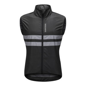 WOSAWE Men Autumn Cycling Vest Windproof Lightweight Windbreaker Gilet for Hiking Runing Fishing