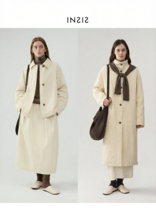 INSIS FEMME | Washed Cotton Winter Suit with Collar