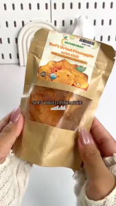 [3F FOOD] Dried Pineapple with salt and chili - Sour Spicy Sweet Super Delicious Snack - Zip Bag - 100G/250G/500G/1KG