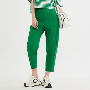 Designice High Waist Casual Pants Commute Simple Sport Womens Tapered Pants Nylon Cotton Spandex Blend Summer New Arrival