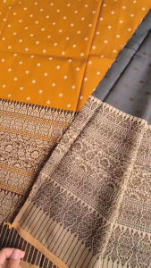 ผ้าลายพลอยพรรณ เนื้อไหมเทียม (100x180 cm.) ยังไม่เย็บ