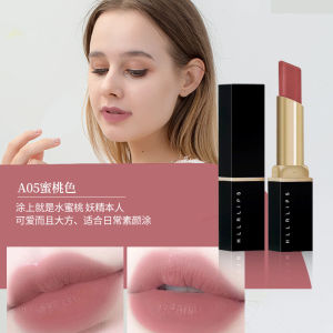 HLLR Long-lasting Waterproof Lipstick for Students Carrot Color Milk Tea Color Womens Lip Gloss Easy to Color Moisturizing