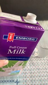 Emborg Full Cream Milk 1L x12- Premium UHT Milk with 3.5% Fat | Calcium & Vitamins