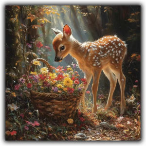 Jigsaw Puzzle 500 1024pcs Deer Animal Forest Landscape For Adults Home Decor Handmade Gift Relaxing Hobby Brain Teaser
