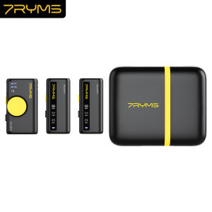 7RYMS iRay DW10 Wireless Microphone · 48kHz/16bit Built in Bluetooth 5.3 DSP Chip Soundcard 100m Work Distance with AI Denoise for DJI Gopro Insta360 Huawei Xiaomi Samsung Laptops