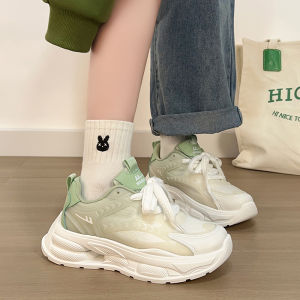 รองเท้ากีฬาผู้หญิง Warriormy 2025 ฤดูร้อน รองเท้าลำลอง ตาข่ายระบายอากาศ น้ำหนักเบา รองเท้าพ่อ รองเท้าทรงสปอร์ต ทรงสปอร์ต