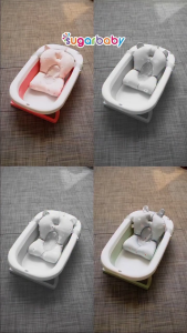 SUGARBABY Foldable Baby Bathtub With Pillow / Bak Mandi Lipat Bayi Sensor Panas SUGAR BABY BANDUNG