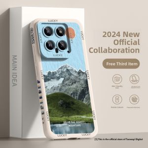 Liquid Silicone Phone Case for Xiaomi 14 Full Cover Lens Protection Youth Edition Womens Style Protective Shell Anti-Fall