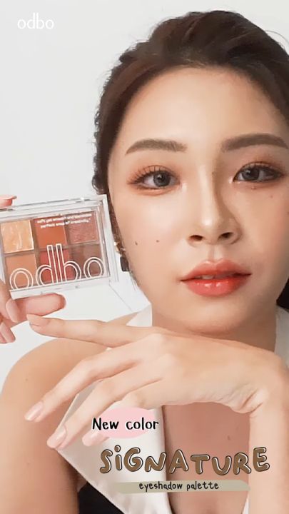 Bảng Phấn Mắt Odbo Tone Nâu Tây OD276 odbo Signature Eyeshadow Palette 4.8g Bảng Màu Mắt Tông Nâu Trà Sữa