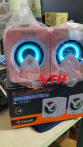 Loa 2.0 Kisonli L-1040 Pink LED