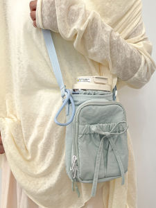 Sweet Ballet Butterfly Knot Single Shoulder Crossbody Water Bottle Bag Waterproof Yoga Running Outdoor Portable Mobile Phone Bag