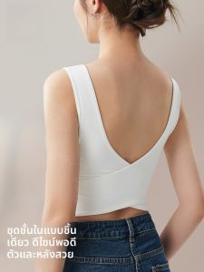 MiiOW | เสื้อกั๊กคอวีลึกเซ็กซี่สำหรับผู้หญิง MiiOW Cat Person เสื้อคลุมกันแสงพร้อมแผ่นเสริมหน้าอกแบบสวมไหล่ลายผีเสื้อ แขนสั้น ทรงเข้ารูป