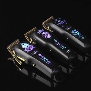 Tông Đơ Cắt Tóc Điện Cho Nam Với Đèn LED Nhiều Màu Sắc RGB Máy Cắt Tỉa Tóc Chuyên Nghiệp Có Thể Sạc Lại Dùng Được Cho Tóc Khô Và Tóc Ướt Quà Tặng Cho Bố Chồng Bạn Trai