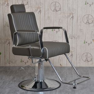 Retro Oil Head Chair Adjustable Hairdressing Chair Barber Shop Professional Mens Shaving Facial Care Chair