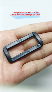 Ring Kotak Tas YKK 38 cm Warna Hitam Poly Acetal (POM) Bagus Kuat Berkualitas Harga Per 2 Biji