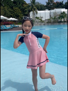 [10-38kg] Bikini Bé Gái Đồ bơi cho bé gái liền thân tay dài tay ngắn trong váy có quần đùi kín đáo VATIXA BG10
