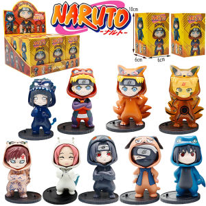 Bandai | Hot Naruto Blind Box Figures Model Ornament Anime Uchiha Sasuke Sakura Cosplay Action Figurine Model Toys Decorations Gifts
