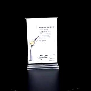 T Shape Transparent Acrylic Stand Acrylic Display Stand Table Stand Card Holder Display Stand A6 A5 A4