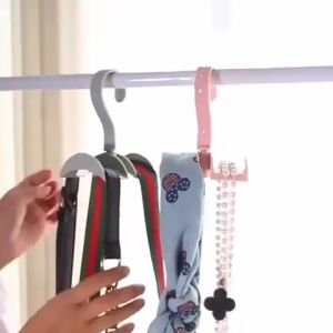 [COZZY]Cangkuk Beg/360 Degree Rotatable Bag storage rack closet nail-free hook creative hanging tie rack storage hook holder wardrobe organizer/包包挂钩