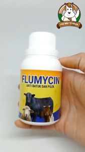 FLUMYCIN 100ml - Obat Flu Batuk Pilek Pneumonia Ampuh untuk ternak sapi kambing domba - Lebih Komplit - Like Fludoxin