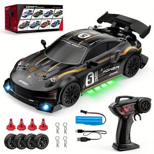 Remote-controlled car high and low speed switching colorful light effect change direction a gift for children