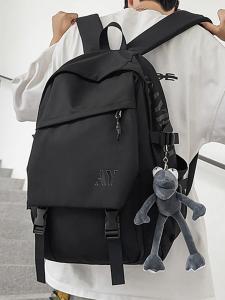 OUDENGPAI | Waterproof Backpack For Junior And High School Boys Trendy Luggage Bag With Double Shoulder Straps Modern Neutral Style Polyester Material