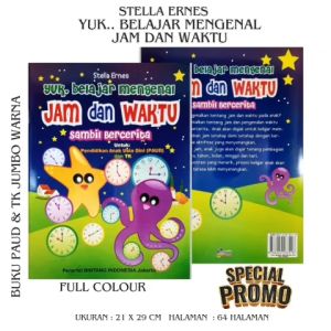 BUKU TK JUMBO - YUK..BELAJAR MENGENAL JAM DAN WAKTU