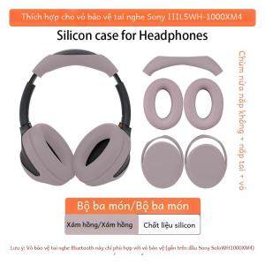 Sony WH-1000XM4 Headset Silicone Protective Cover Full Package Headband Protector Soft Shell Anti-Oil Ear Cap Accessory