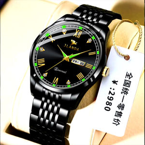 New Arrival Genuine Goods Automatic Mechanical Watch Import Movement Korean Style Mens Watch Waterproof Luminous Simplicity Double Calendar Mens Table