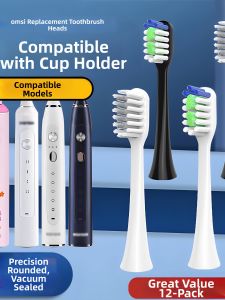 Soft Bristle Electric Toothbrush Head Compatible with BeddyBear Universal Replacement Adult Toothbrush Head Deep Cleaning