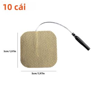10 Miếng Dán Điện Cực TENS EMS Dùng Cho Máy SDZ-II Có Thể Tái Sử Dụng Tự Dính Dùng Để Giảm Đau Ở Lưng Cổ Vai Chân Cơ.