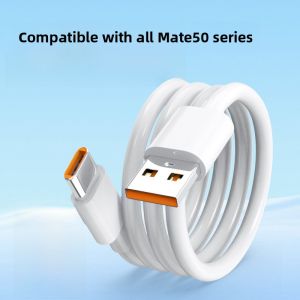 Henyou | Long Distance Huawei Mate50 Data Cable 2M Fast Charge 66W Super Quick Charging Phone Cable For Mate50e Mate50 Pro 100W Charging Line