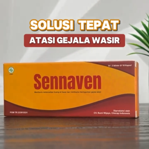 Sennaven 3 Blister ISI 30 Kapsul Obat Herbal Wasir dan Ambeyen Ampuh Solusi Untuk Nyeri Saat BAB