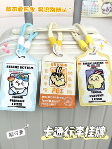 Cute Travel Luggage Tag Nameplate Anti-loss Identifier Adorable Design Bag Accessories for Women Men Winter Collection