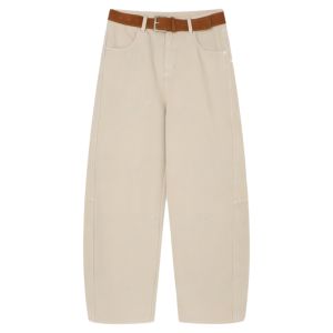 Color Block Straight Flare Jeans Fall Vintage Thickened Slimming Drape Wide-leg Pants