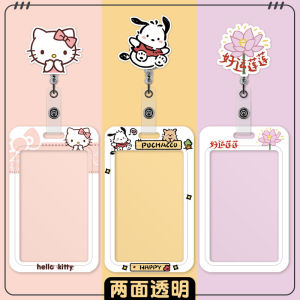 INS Niche Style Fully Transparent Card Holder Work Permit Listed Medical Student Nurse Doctor Chest Card Cover Can Buckle Neck Rope
