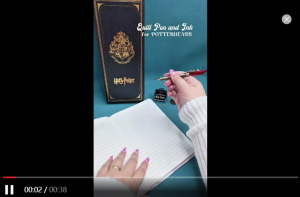 【NEW】Pen holder stand H-potterMagic Preppy Feather Pen Gift Box Carved Pen Gift Water Pen