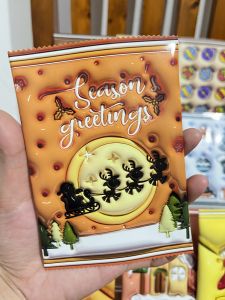 CHRISTMAS THEMED CHIP BAGS PARTY LOOT BAGS PARTY FAVOR 3D EFFECT PRINT(NOT EMBOSSED) SMALL (4"×5.5") AND LARGE(5.5x8") 12PCS PER PACK