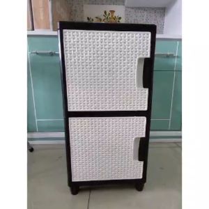 LEMARI PAKAIAN PLASTIK ROTAN SWING MINIMALIS LEMARI NAKAS SERBAGUNA ALESSIA [ALESSIA]