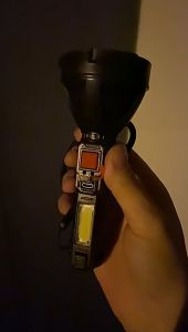 Senter LED Sorot Super Terang / Senter Cob Fokus Jarak Jauh cas USB / Senter L-830 Multifungsi