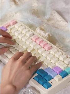 144 Phím Hồng Chòm Sao Dye-Sub Cherry Profile PBT Keycaps Cho Bàn Phím Cơ MX 61/64/87/96/104 Bố Cục Có Thể Tùy Chỉnh