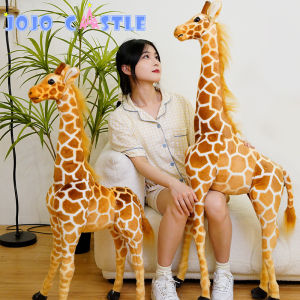 JOJO CASTLE Giant Real Life Giraffe Plush Toys 40-140cm High Quality Stuffed Animals Dolls Soft Kids Children Baby Birthday Gift Room Decor