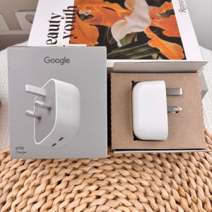 Sạc Nhanh Google Flex Dual USB-C 67W PD 3.2 PPS Kèm Cáp PD 1m Bộ Chuyển Đổi Nguồn Tường Dành Cho Pixel 11 10 9 8 7 Pro XL MacBook