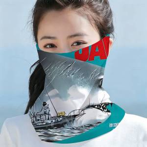 KULECHAOWAN | Flim J-Jaws Adventure Thriller Great Breathable Face Neck Mask Multifunctional Scarf for Outdoor Sports Riding