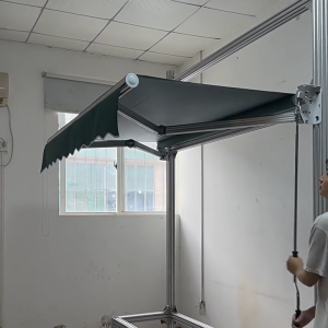 MAKITAES กันสาดพับเก็บได้  นสาดปรับได้ มือหมุน กัน สาด พับ เก็บ กันน้ำสูง ขาตั้งอลูมิเนียมอัลลอยด์ ตัวหนาและเพิ่มหนา แข็งแรงและทนทานการใช้งาน Foldable Awnings